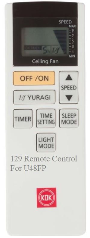 (Local SG Shop) W56WV Brand New Original KDK Remote Control For W56WV For Ceiling Fan With Light Function.