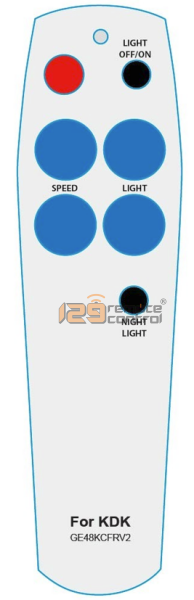 (Local SG Retail Shop) Durable. High Quality KDK Ceiling Remote Control Replacement For F40GP. GE48KCFRV2.