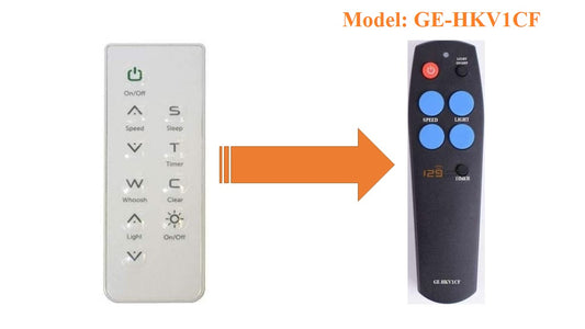 (Local SG Shop) GE-HKV1CFW New High Quality Substitute Remote for Haiku Ceiling Fan Remote Control GE-HKV1CFW