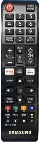 (Local Shop) 1315D For BN59-01220D. Genuine New Original Samsung TV Remote Control For 1315D. BN59-01220D. (Without Cursor Pointer Function - Basic Only).