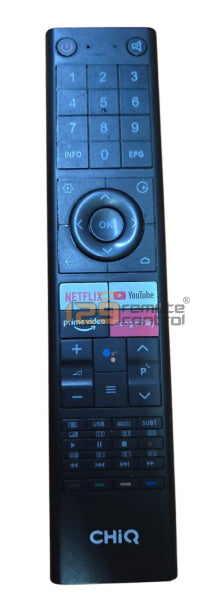 (Local SG Retail Shop) GE-TVCQ80R. CHIQ TV Remote Control Alternative Replacement Singapore. GE-TVCQ80R.