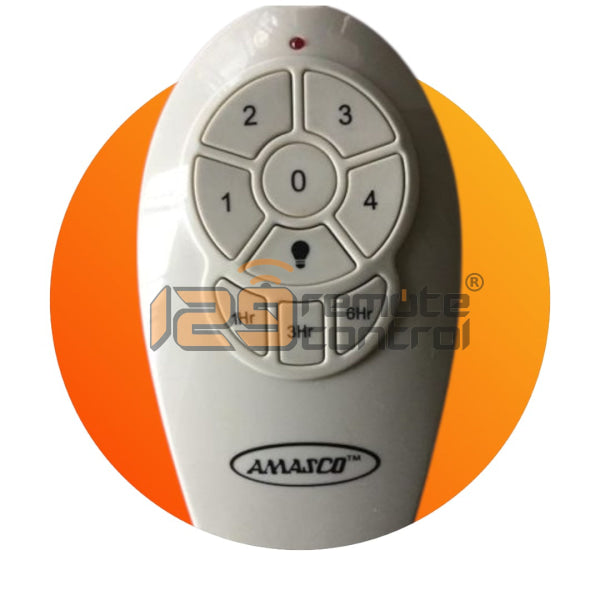(Local SG Shop) Amasco Ceiling Fan Remote Control Alternative Replacement. (White)