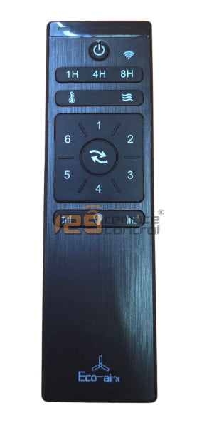 (Local SG Shop) ECO-AIRX. Genuine New Original ECO-AIRX Ceiling Fan Remote Control To Replace For ECO-AIRX DC Fan Remote - 6 Speed.