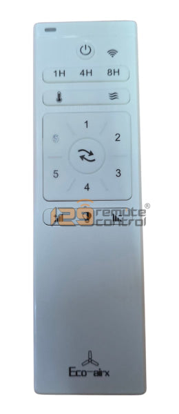 (Local SG Shop) ECO-AIRX. Genuine New Original ECO-AIRX Ceiling Fan Remote Control To Replace For ECO-AIRX DC Fan Remote - 6 Speed.