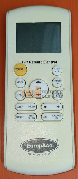 (Local SG Shop) EuropAce AirCon Remote Control - (Photo For Sample Only)
