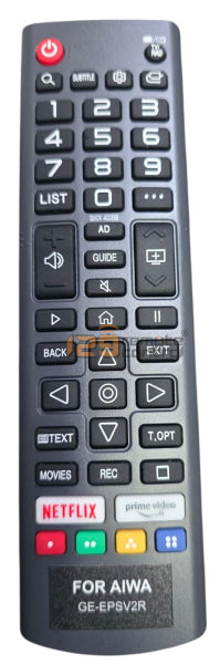 (Local SG Shop) GE-EPSV2R New High Quality Substitute AIWA Smart TV Remote Control Replacement for AIWA Television in Singapore GE-EPSV2R