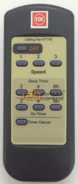 (Local SG Shop) KY143. Brand New Original KDK Remote Control for KY143.