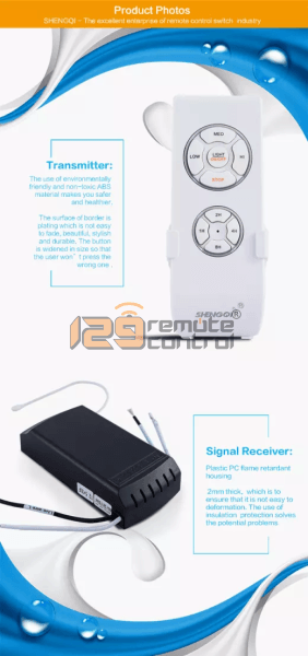 (Local SG Shop) 2.5+3UF. Bestar Alternative ShengQi Authentic Original Universal AC Ceiling Fan Remote Control Receiver & 3 Speed Remote Control Replacement. 2.5+3UF. Bestar.