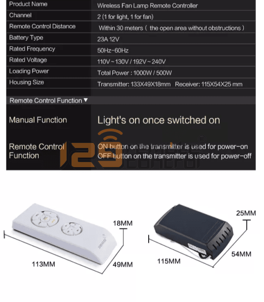 (Local SG Shop) 2.5+3UF. Bestar Alternative ShengQi Authentic Original Universal AC Ceiling Fan Remote Control Receiver & 3 Speed Remote Control Replacement. 2.5+3UF. Bestar.
