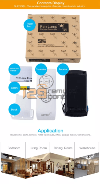 (Local SG Shop) 2.5+3UF. Allied Alternative ShengQi Authentic Original Universal AC Ceiling Fan Remote Control Receiver & 3 Speed Remote Control Replacement. 2.5+3UF. Allied.