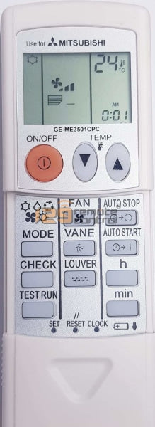 (Local SG Shop) T7WE10714 New High Quality Mitsubishi Electric Ceiling Cassette AirCon Remote Control for T7WE10714 - New Substitute
