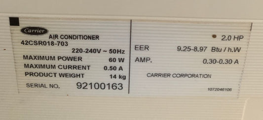 (Local Shop) New High Quality Carrier AirCon Remote Control Substitute For 42CSR018-703