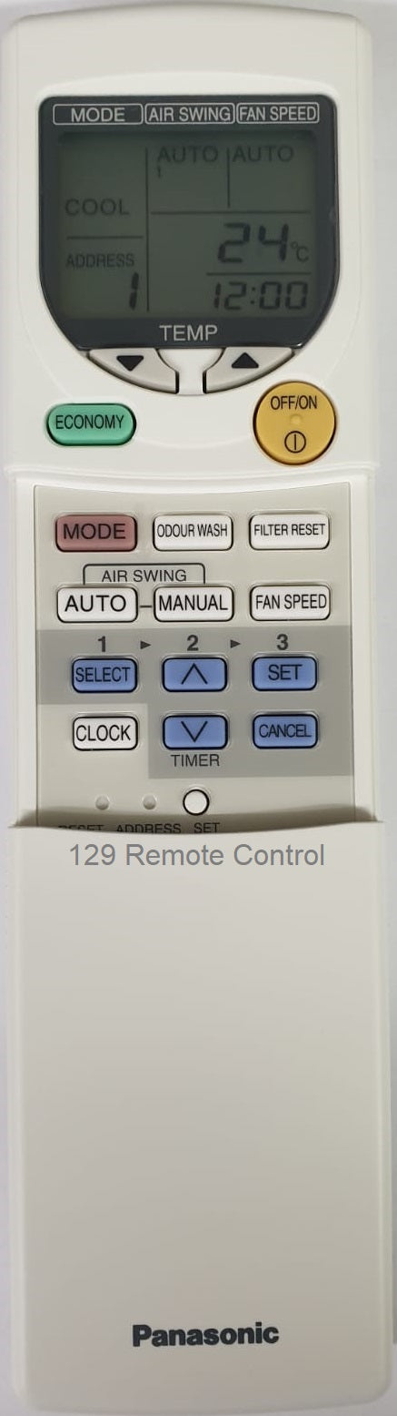 Genuine New Original Panasonic AirCon Remote Control A75C2739 - Remote Avenue - Online Store | Local Shop in Singapore Since 1986