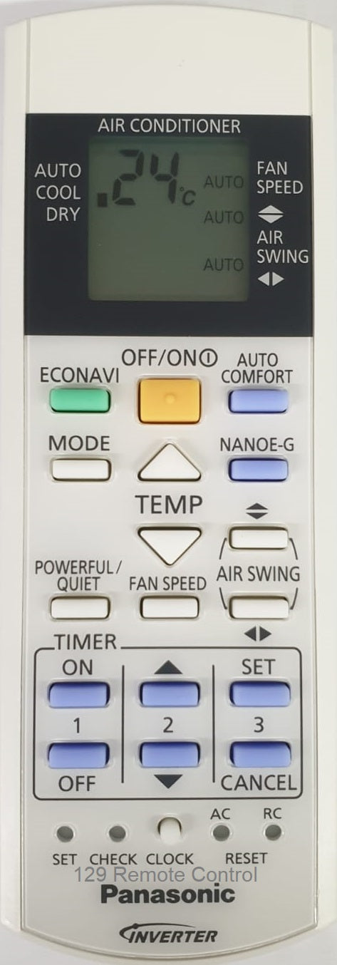 (Local Shop) Genuine New Original Panasonic AirCon Remote Control A75C3883