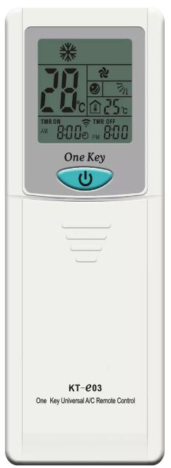 (Local SG Shop) KT-E03. Original One Key Universal A/C AirCon Remote Control. KT-E03.