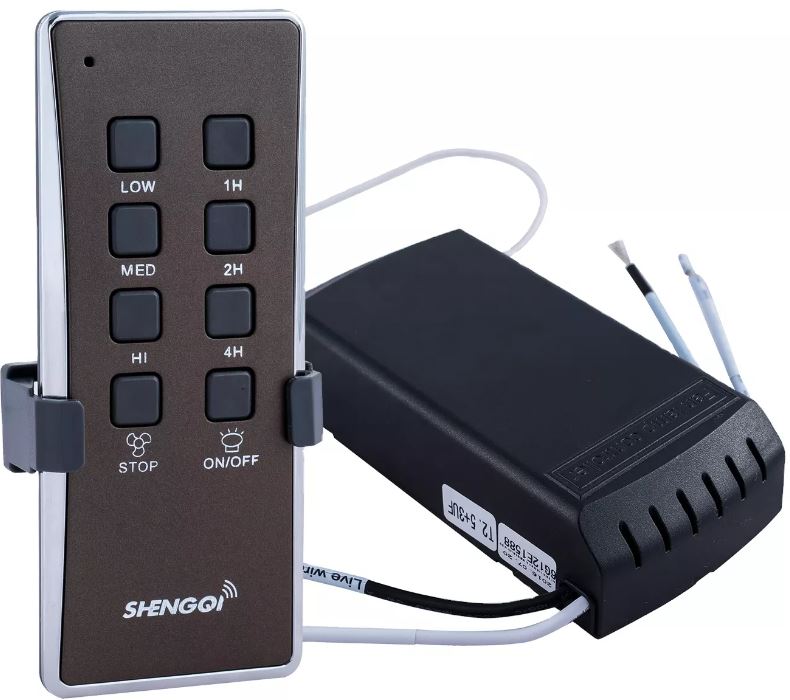 (Local SG Shop) Alternative DECCO Mandurah 48 Standard Quality ShengQi (Black) Original Universal AC Ceiling Fan Remote Control Receiver & 3 Speed Remote Control Set For DECCO Mandurah 48.
