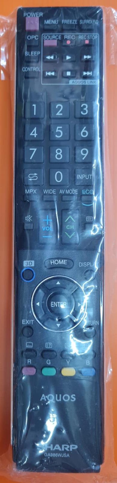 (Local Shop) GA986WJSA New Genuine Original Sharp LED TV Remote Control For GA986WJSA.