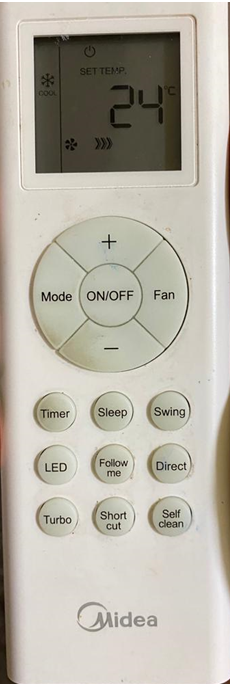 (Local SG Retail Shop) Genuine New Original/Alternative Midea AirCon Remote Control.