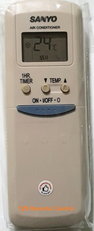 New High Quality Sanyo AirCon Remote Control for RCS-7S1E - Remote Avenue - Online Store | Local Shop in Singapore Since 1986