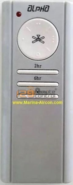 Genuine New Original Alpha Ceiling Fan Remote Control Rc88 (Grey)