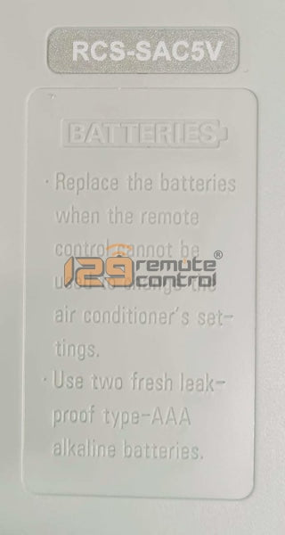 Genuine New Original Authentic Sanyo Aircon Remote Control For Rcs-Sac5V