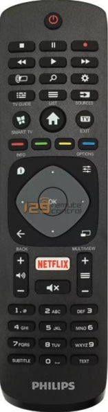 (Local Shop) Genuine New Original Philips Smart TV Remote Control with NetFlix 50PUT6103/98