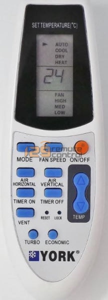 (Local SG Shop) Genuine Used Original York AirCon Remote Control R92/BGE
