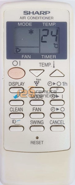(Local Shop) Genuine Used Original Sharp AirCon Remote Control CRMC-A792JBEZ
