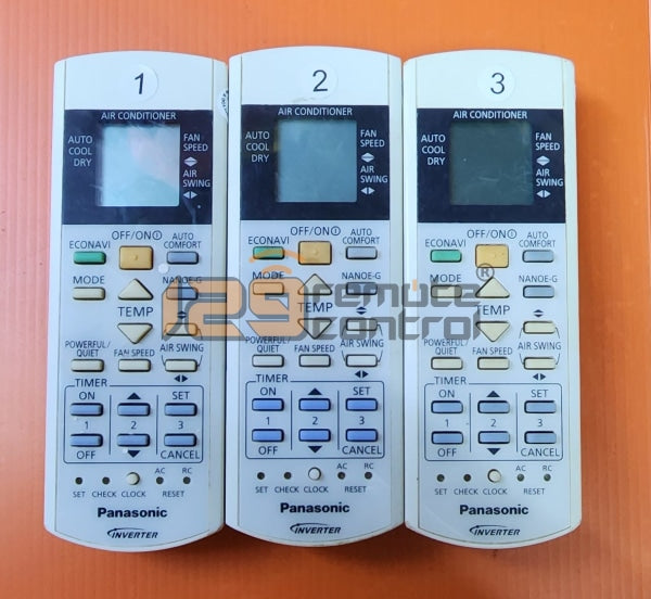 (Local SG Shop) A75C4208. Used Genuine Original Panasonic AirCon Remote Control For A75C4208.