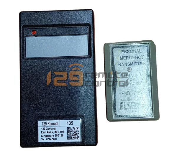 (Local SG Shop) FMT-PET. New Version Elsema Auto Gate Remote Control (Box - Black) Substitute For FMT-PET Only. (1 Button)