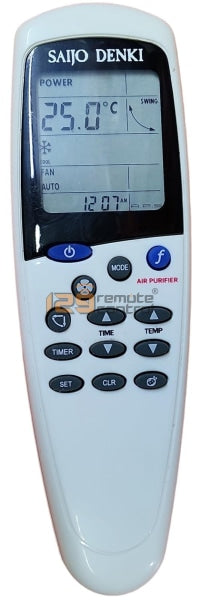 (Local SG Shop) IR-LCD12. Used 2nd Hand Original Saijo Denki AC AirCon Remote Control Replace For IR-LCD12.