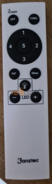 (Local SG Shop) New Fanztec Ceiling Fan Remote Control Substitute Replacement (White)