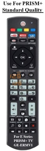 (Local SG Shop) PRISM+ PLUS | Standard Quality Smart TV Handheld Remote Control Replacement For E & Q Series. (GE-ERMV1 & GE-QRMV2)