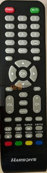 (Local SG Shop) V2 Harson's TV Remote Control Replacement For V2. (GE-HSV2) (GE-HSV15R)