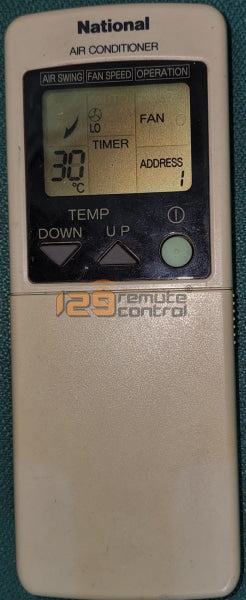 (Local Shop) 06-855860. Genuine Used Original National AirCon Remote Control 06-855860.