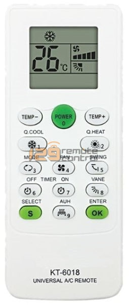(Local Shop) 6000 in 1 Original KT-6018 Universal AirCon A/C Remote Control.