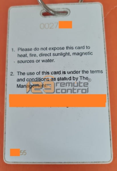 (Local Shop) Duplication Of Condo & Office Rfid Door Access Card Thin With Key Hole Hook