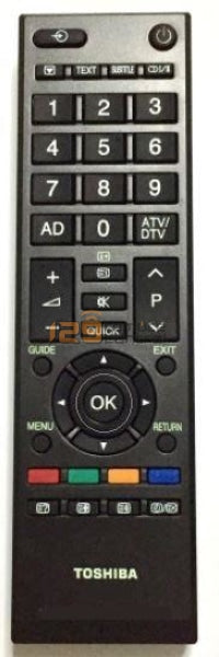 (Local Shop) CT-90326/CT-90440. Genuine 100% Newer Version Original Toshiba TV Remote Control Replace Substitute For CT-90326/CT-90440.
