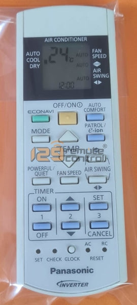 (Local Shop) Genuine Used Original Panasonic Aircon Remote Control A75C3708