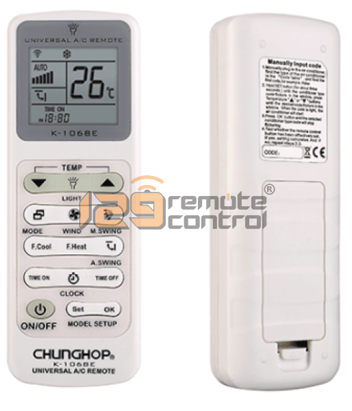 (Local Shop) K-1068E Original Chunghop 1000 in 1 Universal A/C Remote Control K-1068E.