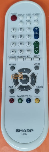 (Local SG Retail Shop) GA609WJSA & GA626WJSA. New Genuine Original Sharp TV Remote Control (White) For GA609WJSA & GA626WJSA.