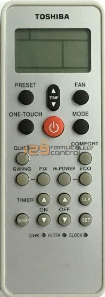 (Local Shop) New High Quality Toshiba AirCon Remote Control (New Substitute) V2 for WC-L03SE