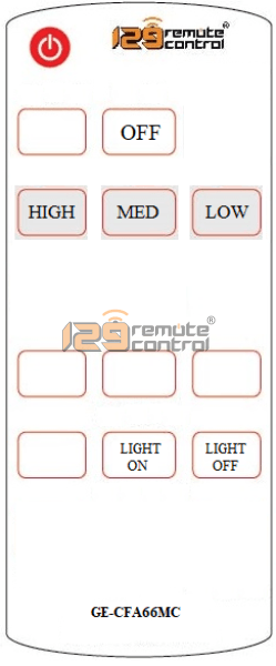 New Substitute Amasco Ceiling Fan Remote Control Amc-66 | Model: Ge-Cfa66Mc