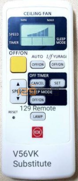(Local Shop) V56VK New High Quality Substitute KDK Ceiling Remote Control for V56VK. Direct Using.