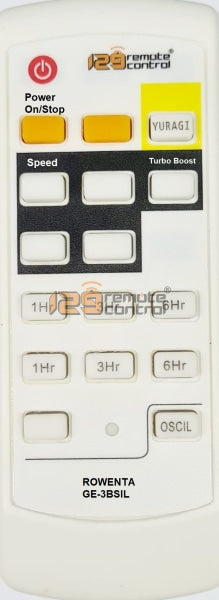 (Local SG Shop) New High Quality Substitute Rowenta Stand Fan Remote Control Turbo Silence (GE-3BSIL)