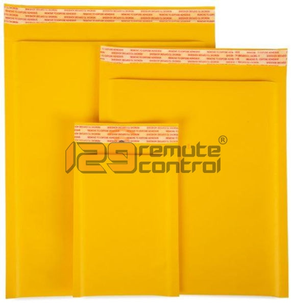 Remote Control Delivery via Bubble Envelopes come with few different sizes from Small, Medium & Large.