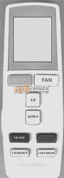 (Local SG Shop) YAG1FB New High Quality Substitute EuropAce AirCon Remote Control for YAG1FB.