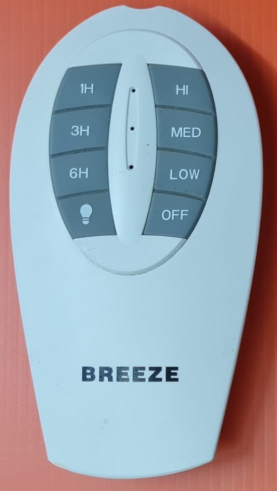 Breeze Ceiling Fan Remote Control Replacement.