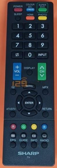 (Local SG Shop) LC-32LE355M. New Genuine Original Sharp LED TV Remote Control Replace For LC-32LE355M.