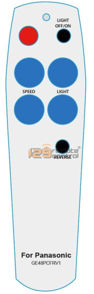 (Local SG Retail Shop) Durable. High Quality Panasonic Ceiling Remote Control Replacement GE48PCFRV1.